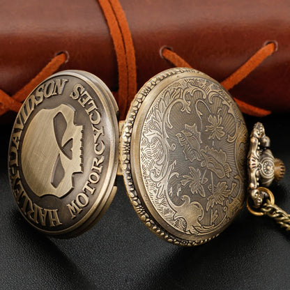 Cowboy Knight Quartz Pocket Watch Necklace for Men by HitMyNeed