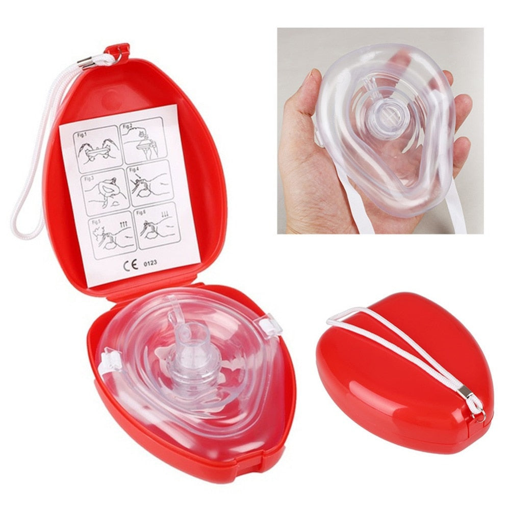 CPR Pocket Mask with One-Way Valve and Case by HitMyNeed