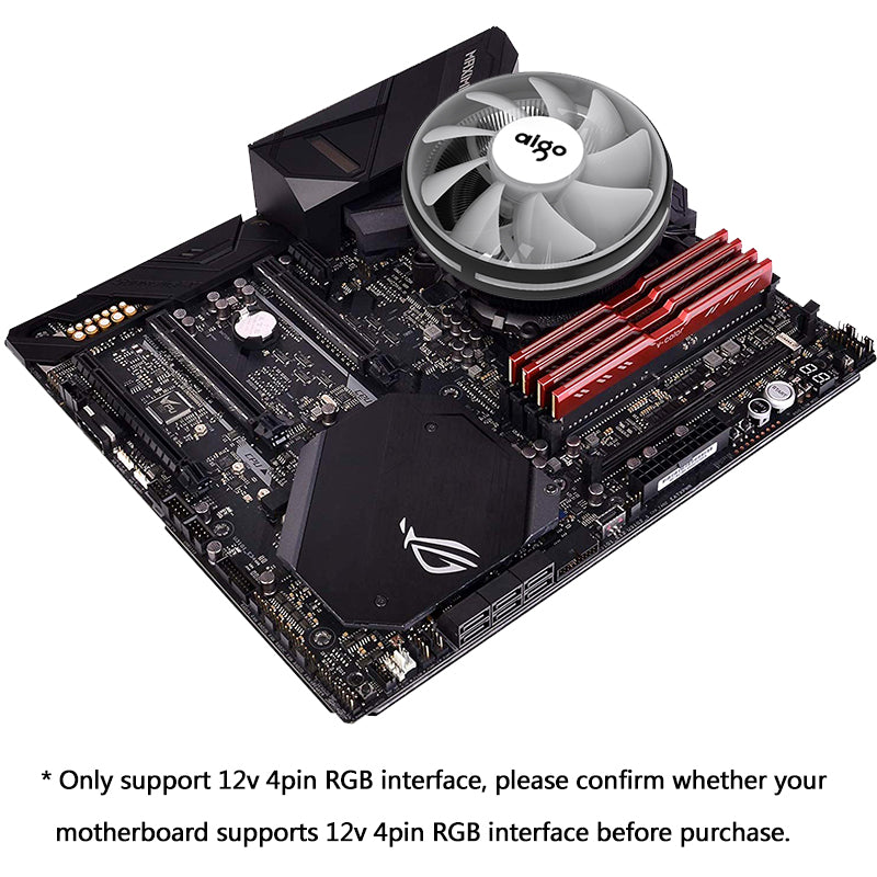 CPU Air Cooler with 120mm LED Fan, 150W TDP by HitMyNeed