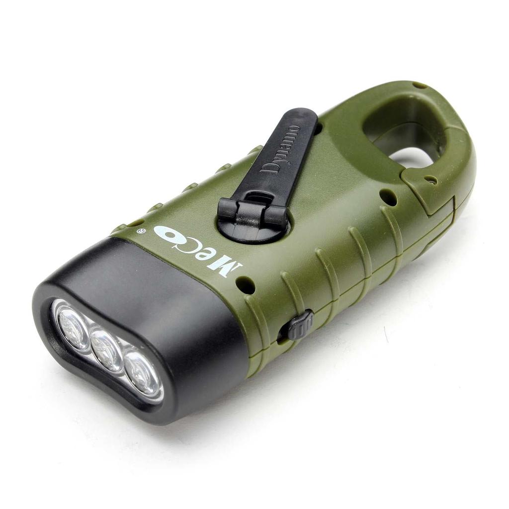 Crank Flashlight Mini Solar Emergency Light by HitMyNeed