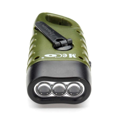 Crank Flashlight Mini Solar Emergency Light by HitMyNeed