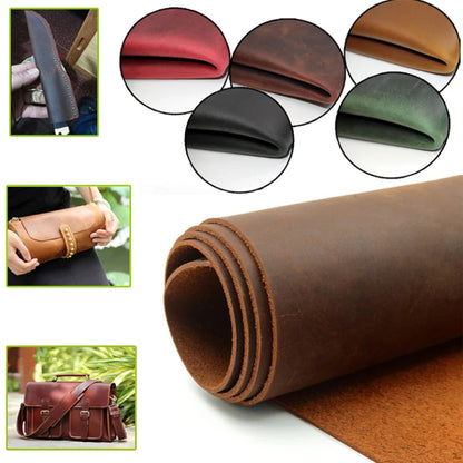 Crazy Horse Pull-Up Cowhide Leather Sheet by HitMyNeed