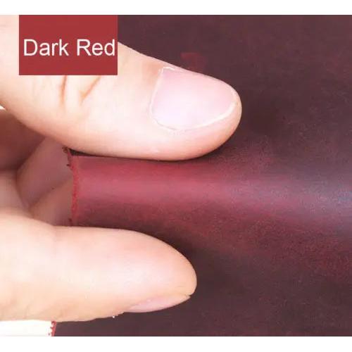 Crazy Horse Pull-Up Cowhide Leather Sheet wine-red 30x30cm by HitMyNeed