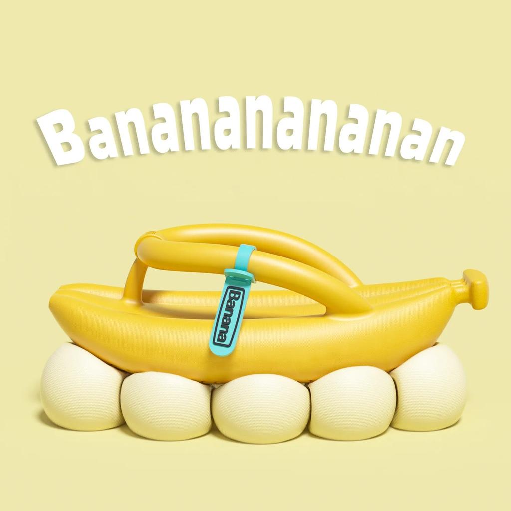 Creative Banana Slippers with Non-Slip EVA Sole by HitMyNeed