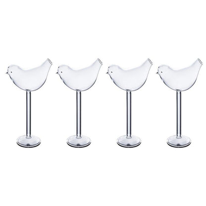 Creative Bird Cocktail Glasses Set of 4 by HitMyNeed