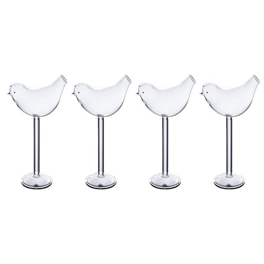 Creative Bird Cocktail Glasses Set of 4 by HitMyNeed