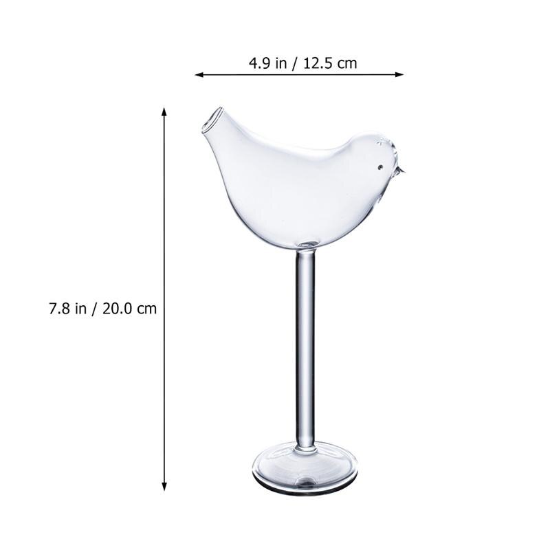 Creative Bird Cocktail Glasses Set of 4 by HitMyNeed