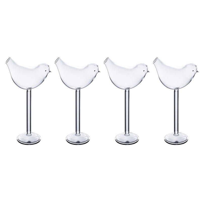Creative Bird Cocktail Glasses Set of 4 by HitMyNeed