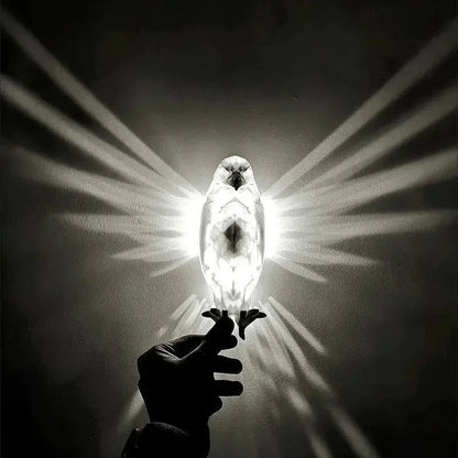 Creative Bird Wall Light with Warm 3D Glow by HitMyNeed
