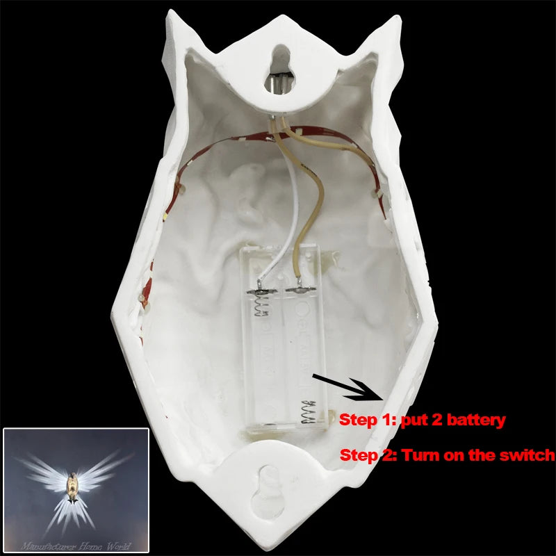 Creative Bird Wall Light with Warm 3D Glow by HitMyNeed