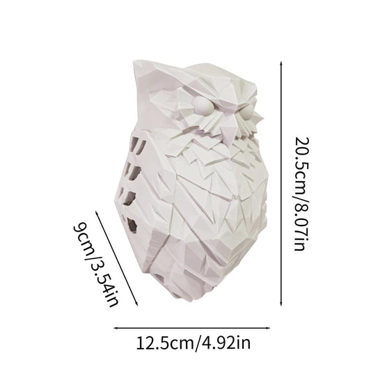 Creative Bird Wall Light with Warm 3D Glow white-large-owl by HitMyNeed