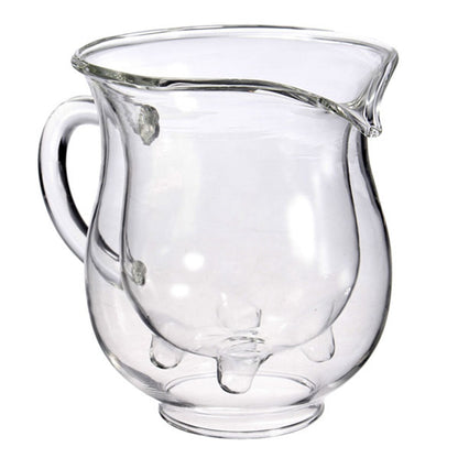Creative Cow Double Wall Glass Milk Jug 250ml by HitMyNeed