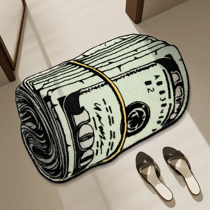 Creative Dollar Shaggy Bedside & Living Room Rug 50x80cm by HitMyNeed