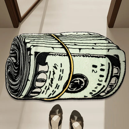 Creative Dollar Shaggy Bedside & Living Room Rug 50x80cm by HitMyNeed