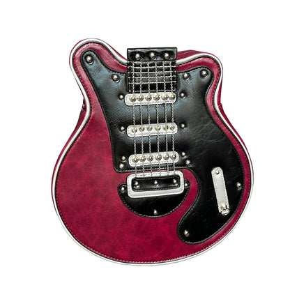 Creative Guitar Shaped Crossbody Bag with Colorful Strap by HitMyNeed