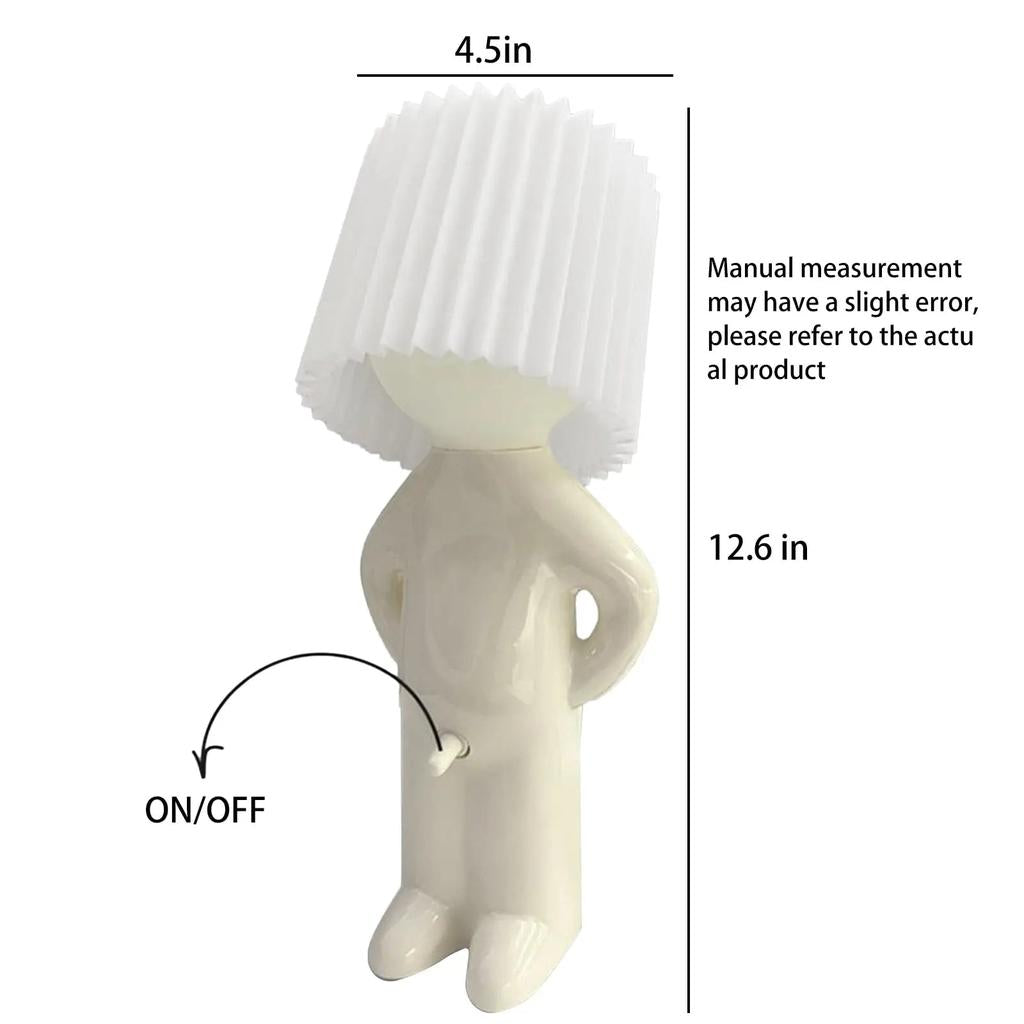 Creative Little Boy Night Light Shy Man Table Lamp by HitMyNeed