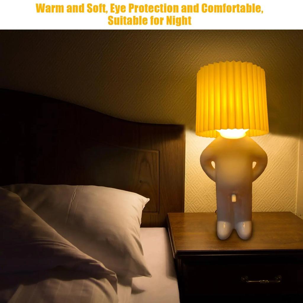 Creative Little Boy Night Light Shy Man Table Lamp by HitMyNeed