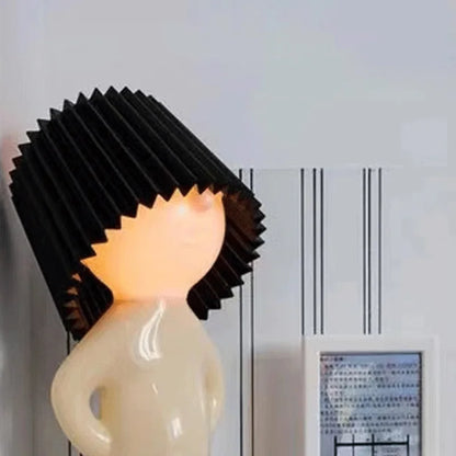 Creative Little Boy Night Light Shy Man Table Lamp black by HitMyNeed