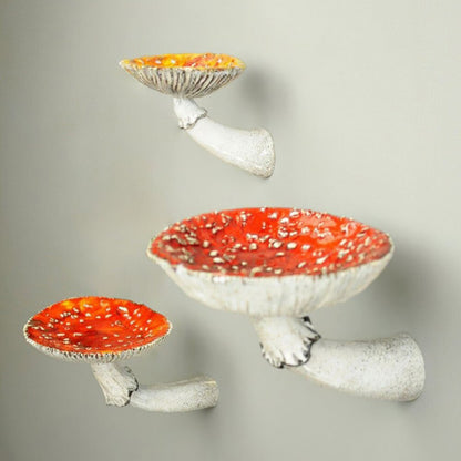 Creative Mushroom Wall Shelves Set of 3 by HitMyNeed