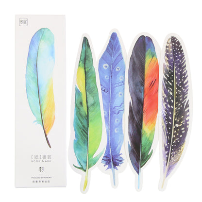 Creative Paper Feather Bookmarks Set of 30 by HitMyNeed