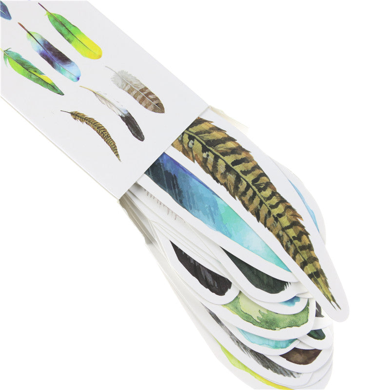 Creative Paper Feather Bookmarks Set of 30 by HitMyNeed