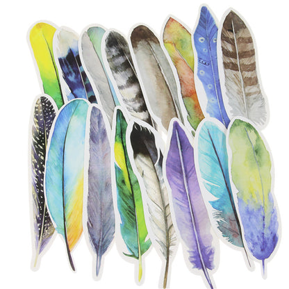 Creative Paper Feather Bookmarks Set of 30 by HitMyNeed