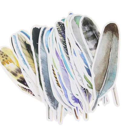 Creative Paper Feather Bookmarks Set of 30 by HitMyNeed