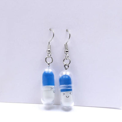 Creative Pill Dangle Earrings for Everyday Style by HitMyNeed