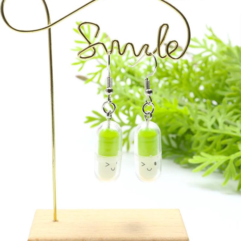 Creative Pill Dangle Earrings for Everyday Style style-1 by HitMyNeed