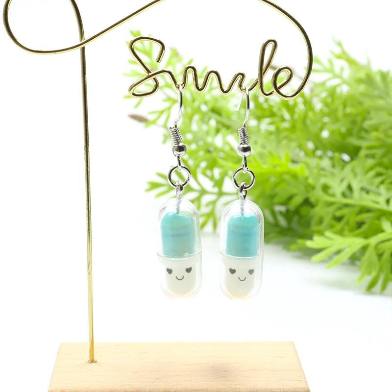 Creative Pill Dangle Earrings for Everyday Style style-2 by HitMyNeed
