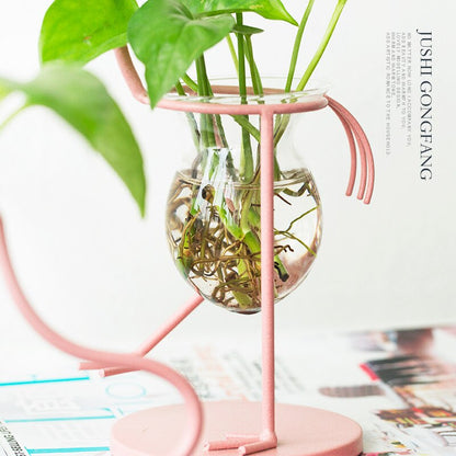 Creative Pink Flamingo Vase Set of 3 by HitMyNeed