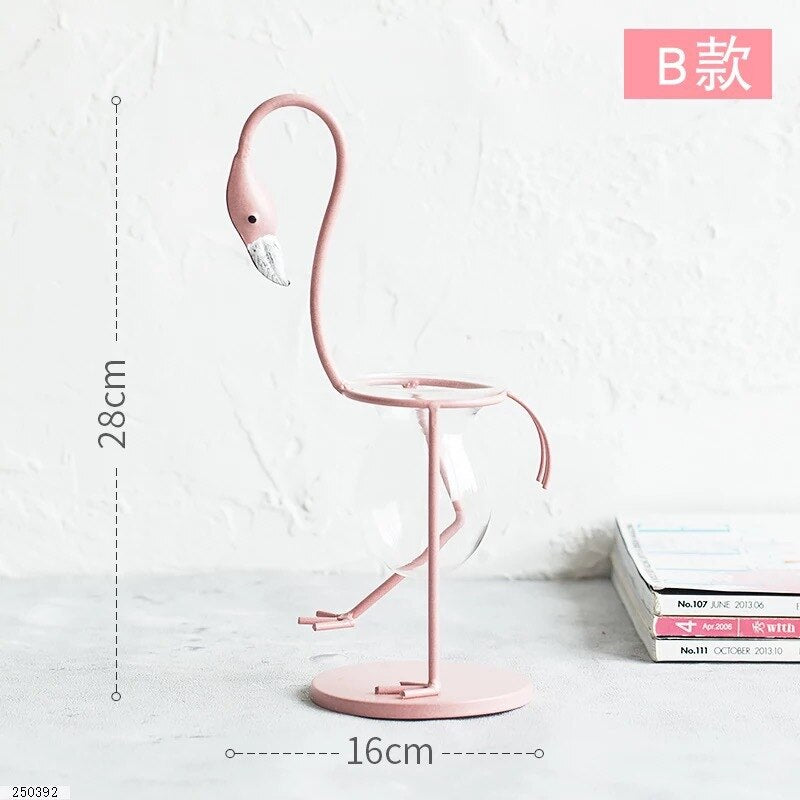 Creative Pink Flamingo Vase Set of 3 by HitMyNeed