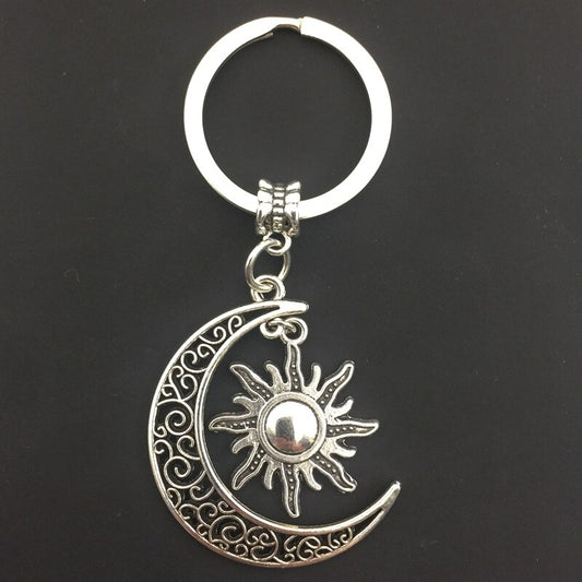 Creative Sun and Moon Keychain for Bags and Keys by HitMyNeed