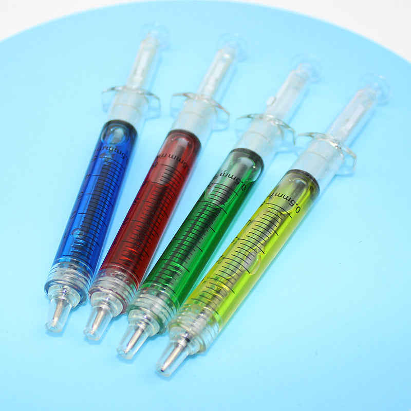 Creative Syringe Ballpoint Pens Set (4 Pack) by HitMyNeed