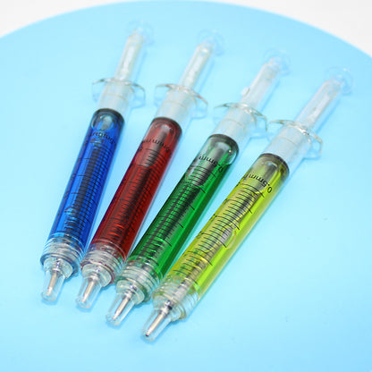 Creative Syringe Ballpoint Pens Set (4 Pack) by HitMyNeed