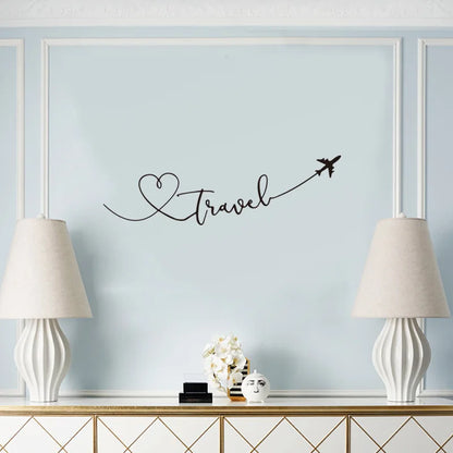 Creative Travel Quote Wall Sticker for Home Décor by HitMyNeed