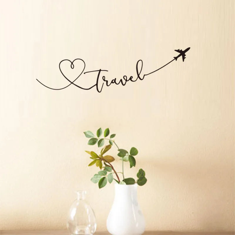 Creative Travel Quote Wall Sticker for Home Décor by HitMyNeed