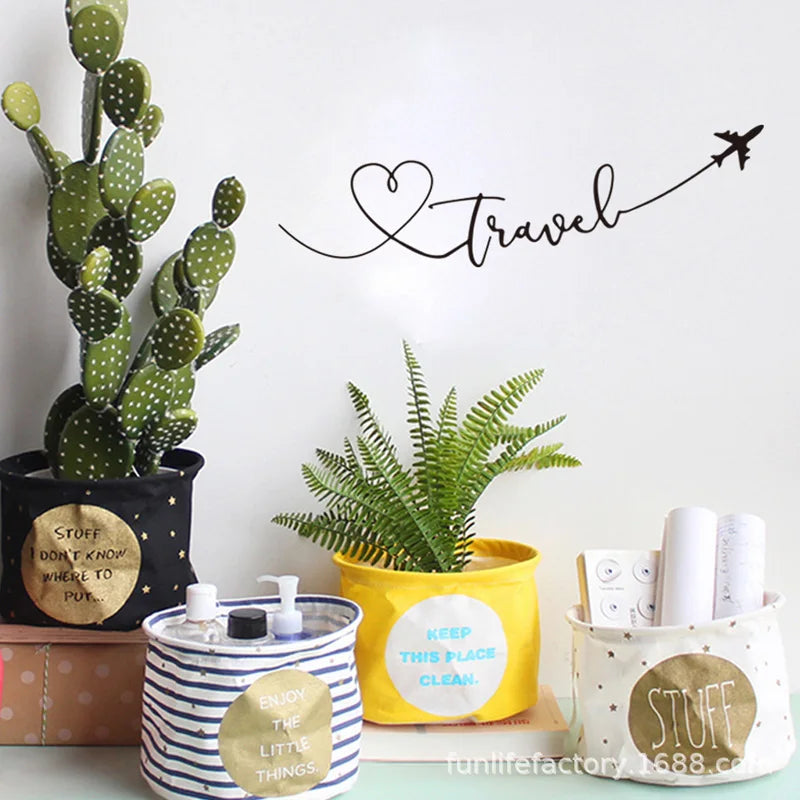 Creative Travel Quote Wall Sticker for Home Décor by HitMyNeed