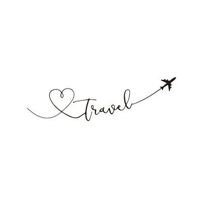 Creative Travel Quote Wall Sticker for Home Décor by HitMyNeed