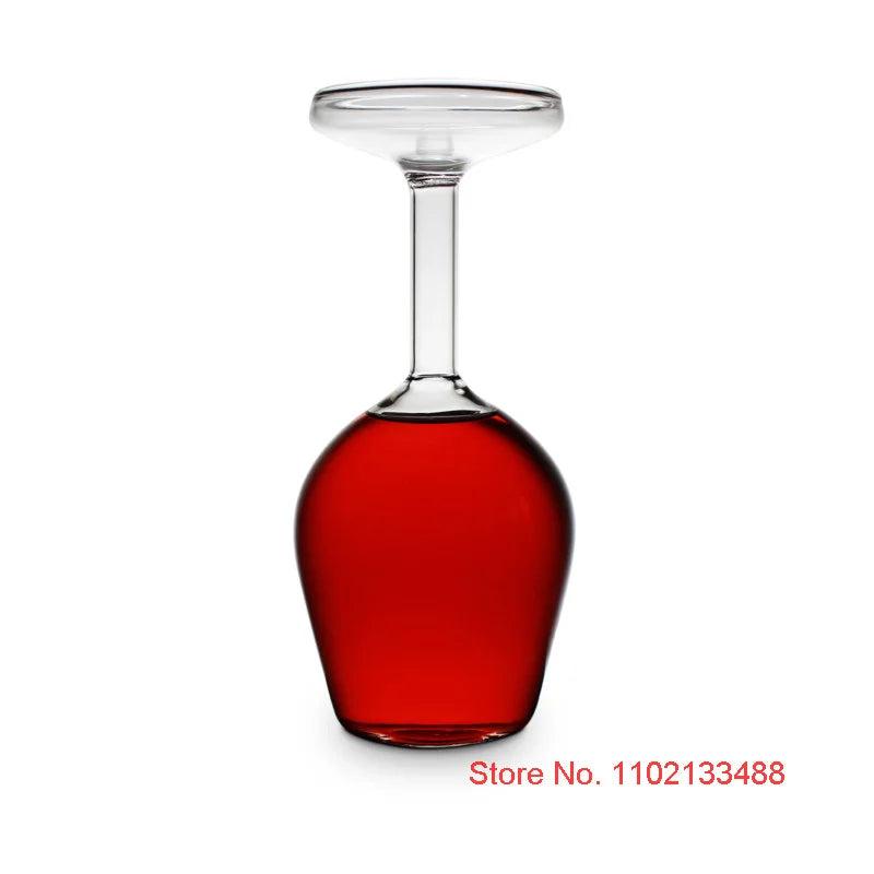 Creative Upside Down Goblet Wine Glass 375ml by HitMyNeed