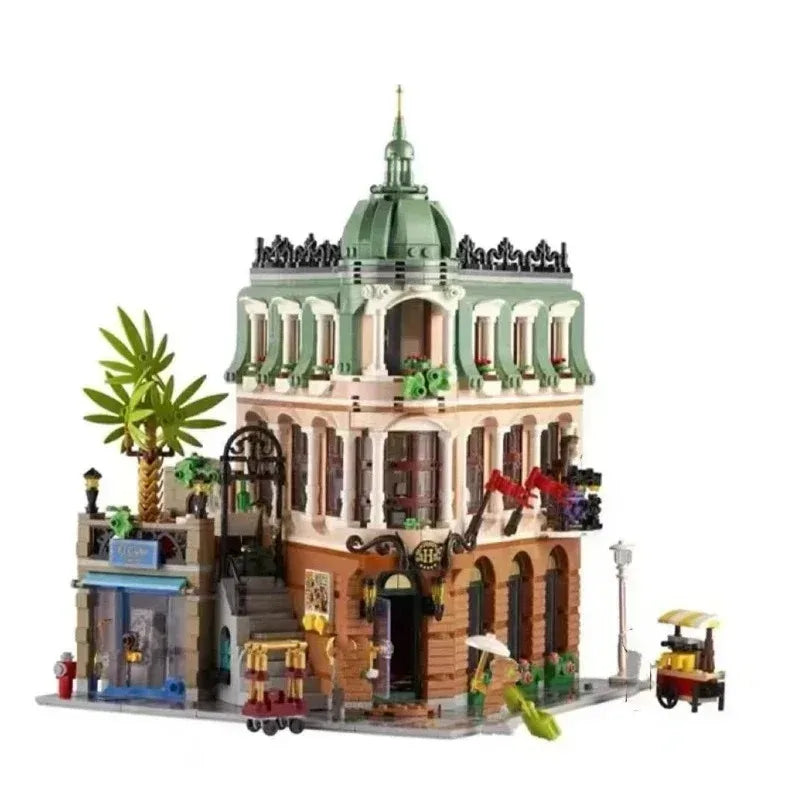 Creator Street Brick Bank & Corner Cafe Building Set boutique-hotel by HitMyNeed