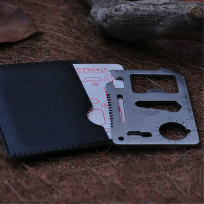 Credit Card Multitool Survival Gear 11-in-1 by HitMyNeed
