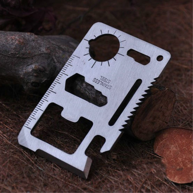 Credit Card Multitool Survival Gear 11-in-1 by HitMyNeed