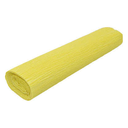 Crepe Paper Roll for DIY Crafts, Flowers & Décor light-yellow by HitMyNeed
