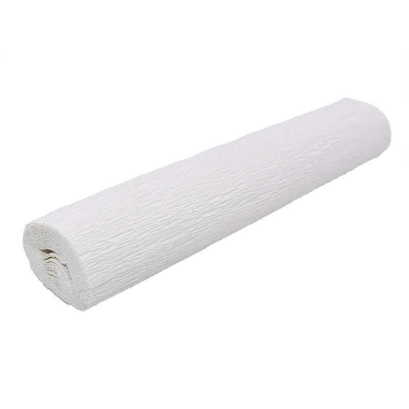 Crepe Paper Roll for DIY Crafts, Flowers & Décor white by HitMyNeed