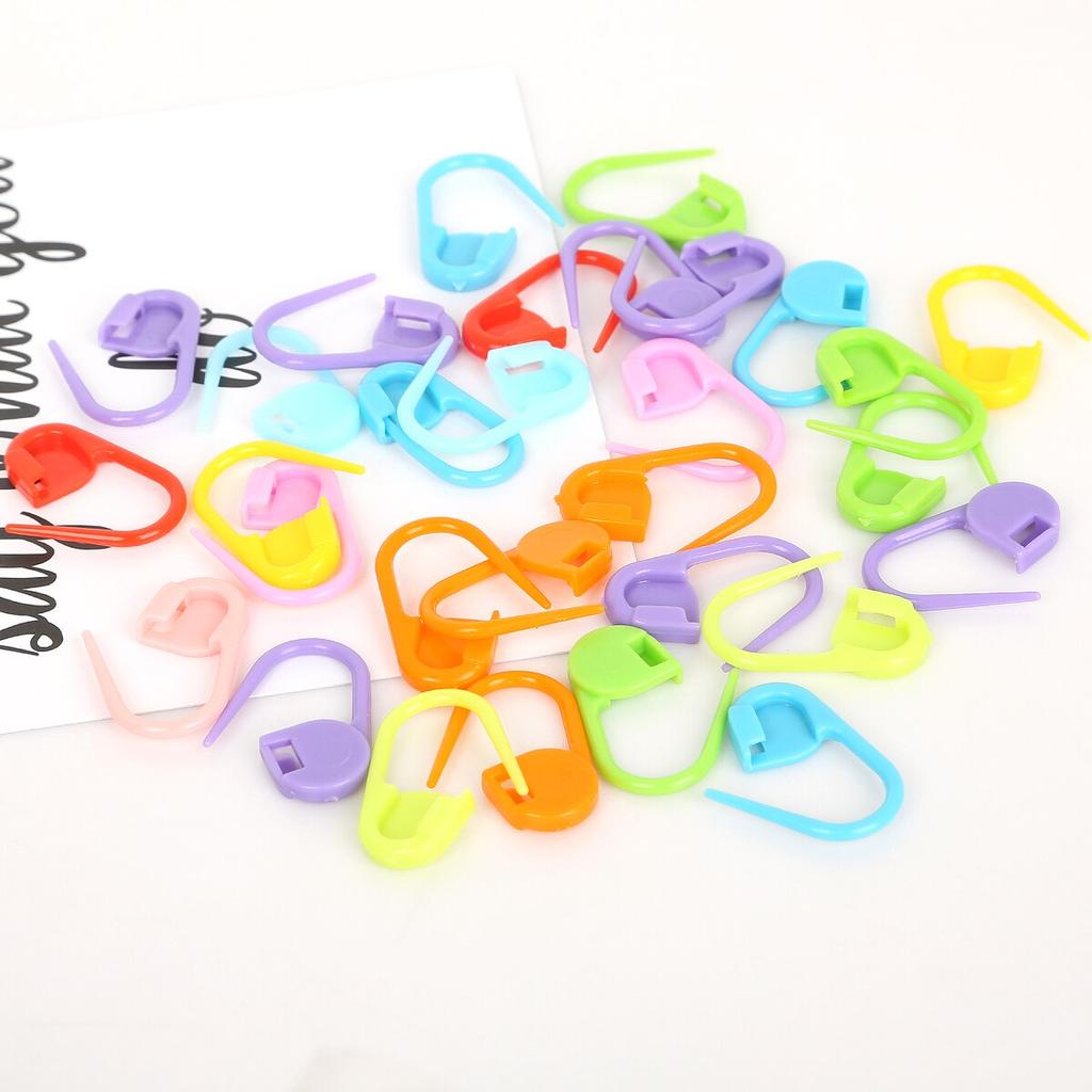 Crochet Stitch Markers DIY Clips Set (10 pcs) by HitMyNeed