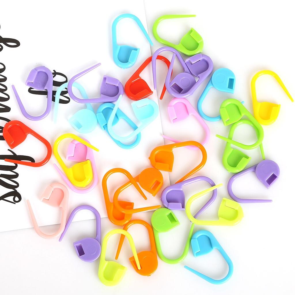 Crochet Stitch Markers DIY Clips Set (10 pcs) by HitMyNeed