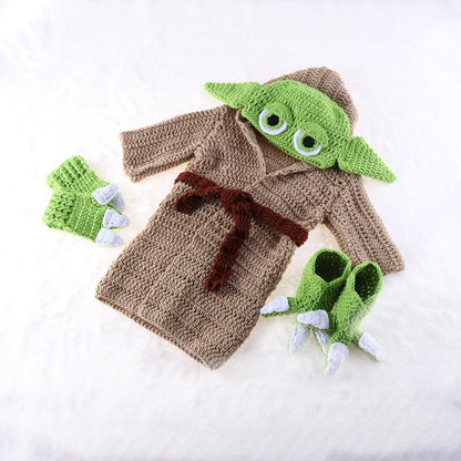 Crochet Yoda Baby Costume Outfit 0-6 Months by HitMyNeed