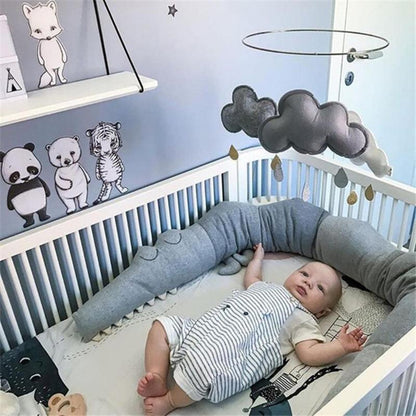 Crocodile Crib Bumper Padding and Toddler Body Pillow by HitMyNeed