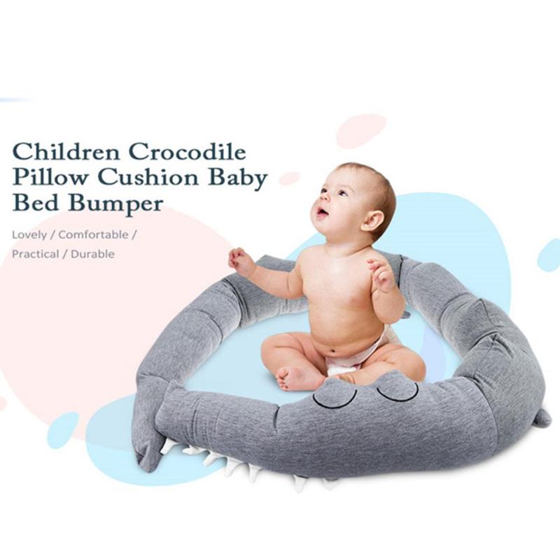Crocodile Crib Bumper Padding and Toddler Body Pillow by HitMyNeed